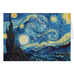 Cartão Van Gogh Starry Night Classism Arte