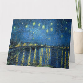 Cartão Van Gogh Starry Night Over the Rhone