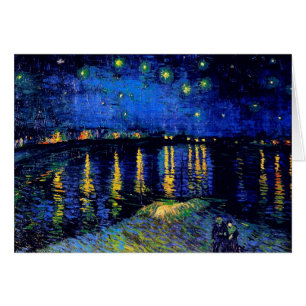 Cartão Van Gogh Starry Night Rhone (F474) Belas Artes