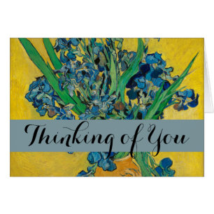 Cartão Van Gogh Vase com Impressionismo Clássico Irrisso