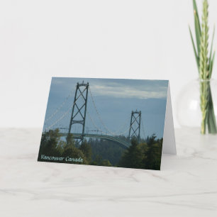 Cartão Vancouver BC Souvenir Cards Landmark Cards Custom
