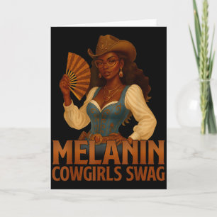 Cartão Vaqueiras Melanina História Negra Africana Vaca Me
