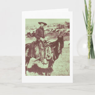 Cartão Vaqueiro de Montana, c.1880 (foto de b/w)