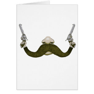 Cartão Vaqueiro do bigode