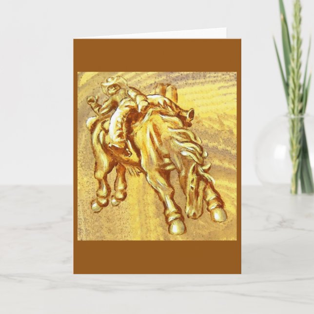 Cartão Vaqueiro do rodeio (Frente)