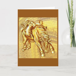 Cartão Vaqueiro do rodeio