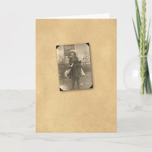 CARTÃO VAQUEIRO NO PÔNEI 1 (Frente)