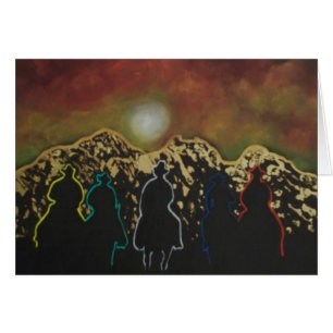 Cartão Vaqueiros da meia-noite