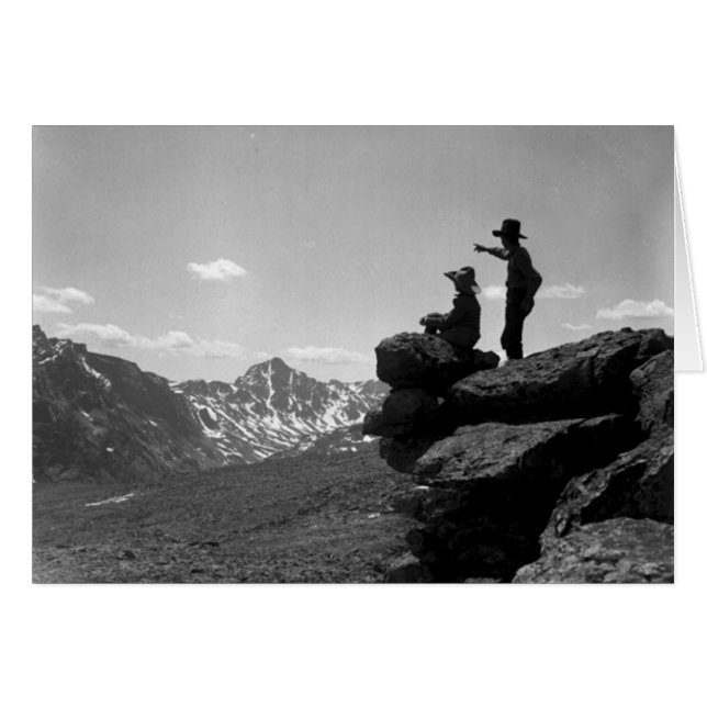 Cartão Vaqueiros no penhasco (Frente Horizontal)