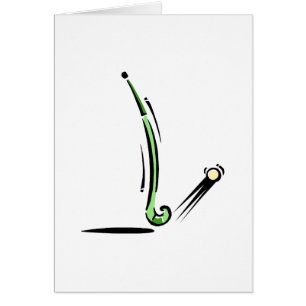 Cartão Vara de hóquei em campo