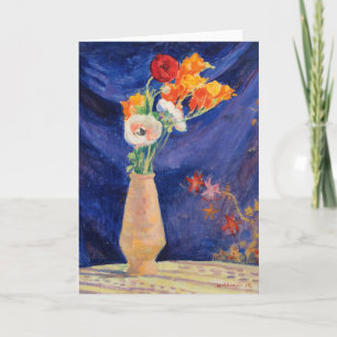 Cartão Vase d’Anémones   Henri Lebasque