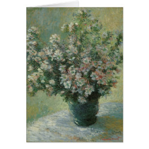 Cartão Vase das Flores por Claude Monet