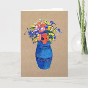 Cartão Vase das Flores, Redon