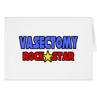 Cartão Vasectomy Rock Star