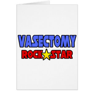 Cartão Vasectomy Rock Star