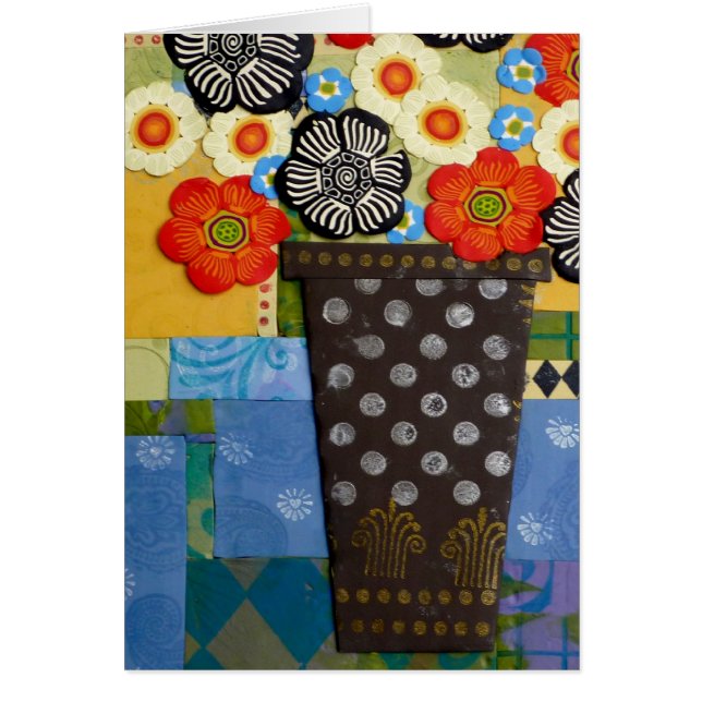 Cartão Vaso das bolinhas (Frente)