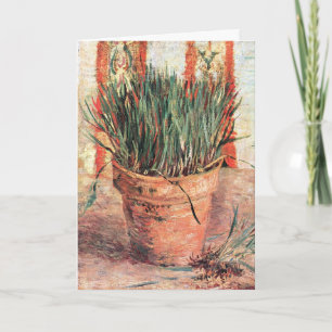 Cartão Vaso de Flores com Cebolinho por Vincent van Gogh