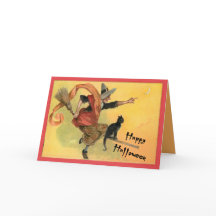 Vassoura-voadora Gato e Bruxa