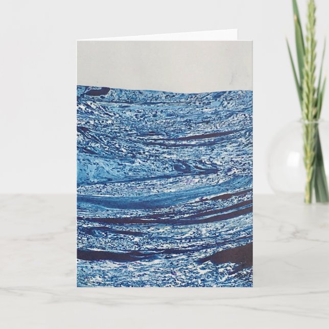 Cartão Vast Ocean Marble Art (Frente)