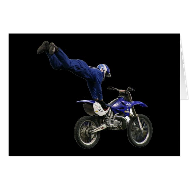 Cartão vazio aéreo moto-cross nº 6 (Frente Horizontal)