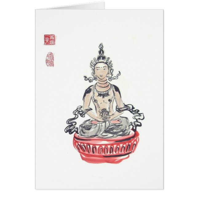 Cartão vazio da arte de Amitayus Buddha (Frente)