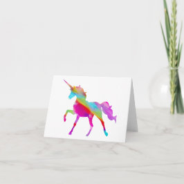 Cartão Vazio da Criatura Magical do Unicórnio Realmente C