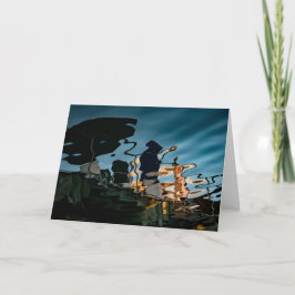 Cartão vazio da doca líquida de Jefferson do porto