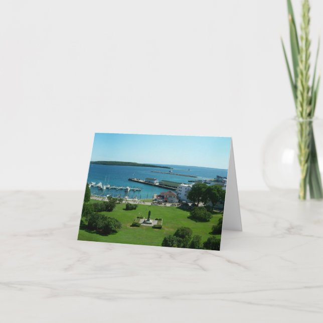 Cartão vazio da ilha de Mackinac (Frente)