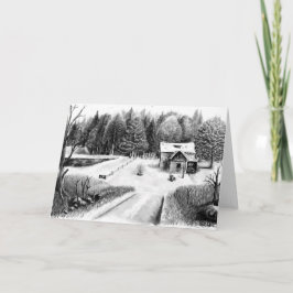 Cartão Vazio da placa de saudação de desenho do lápis da 