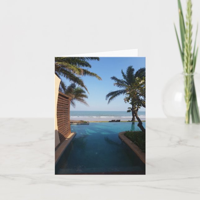 Cartão vazio da praia (Frente)