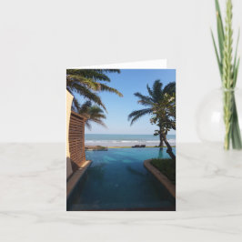 Cartão vazio da praia