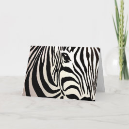 Cartão vazio da zebra