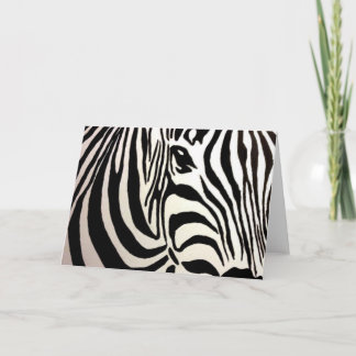 Cartão vazio da zebra