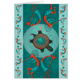 Cartão Vazio de Arte Popular Nativa Anasazi