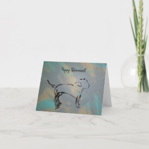 Cartão Vazio de Dentro de placa de saudação de baixa feli