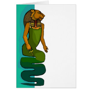 Cartão vazio de Sekhmet