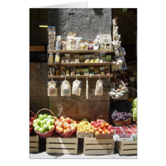 Cartão vazio de suporte de fruta