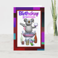 Vazio do barman do aniversário do Koala dos