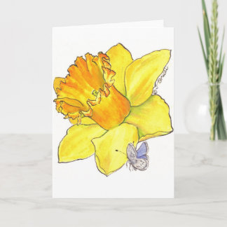 Cartão vazio do Daffodil