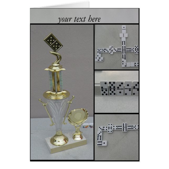 Cartão Vazio do dominó (Frente)