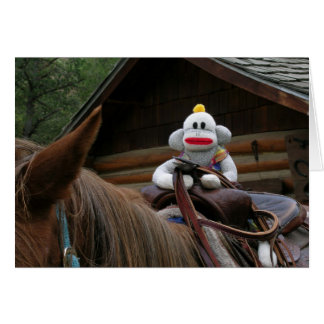 Cartão Vazio do macaco da fuga