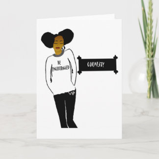 Cartão vazio do mês preto inspirado da história