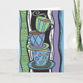 Cartão vazio do tea party