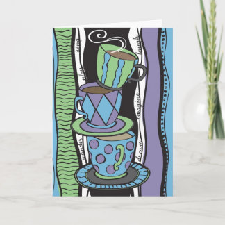 Cartão vazio do tea party