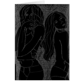 Cartão vazio dos MODELOS POSING1