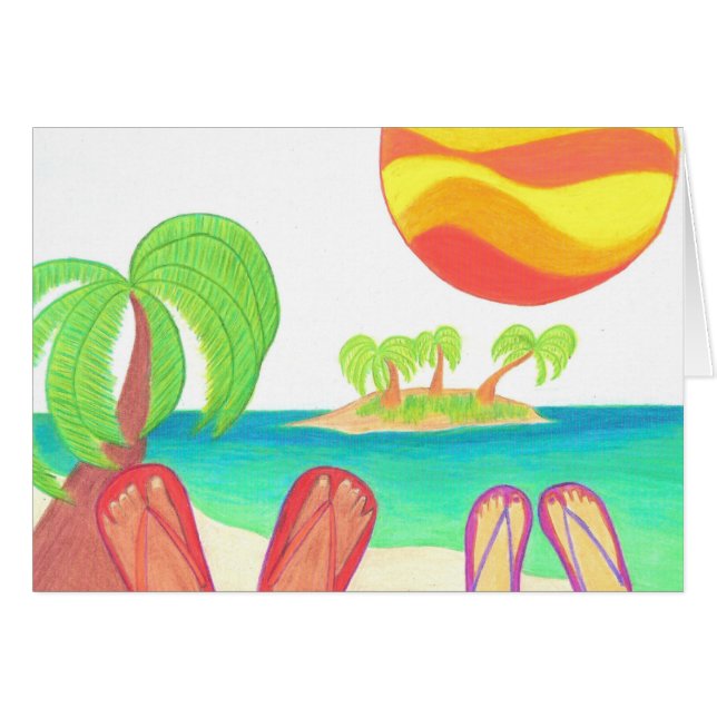 Cartão VAZIO dos observadores da ilha (Frente Horizontal)