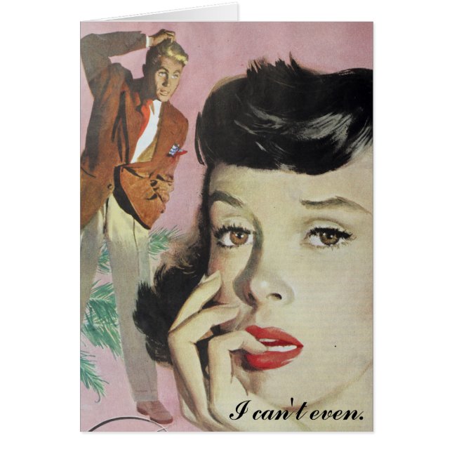 Cartão Vazio Engraçado Eu não posso nem mesmo Solteiro ga (Frente)