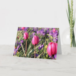 Cartão vazio: Flores do primavera