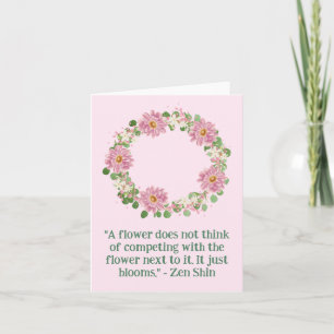 Cartão Vazio Flores Roxas Vermelhos Botânicos Vintage