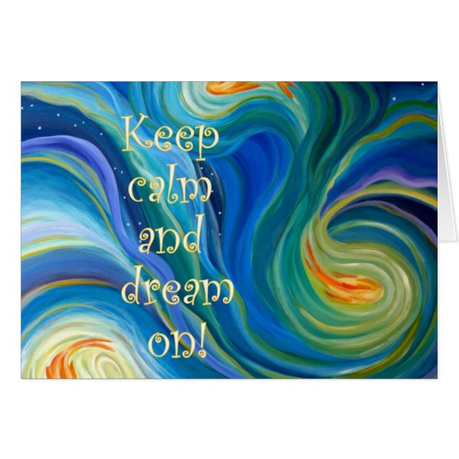 Cartão vazio, Flourish, peixe, Jennifer Smith (Frente Horizontal)